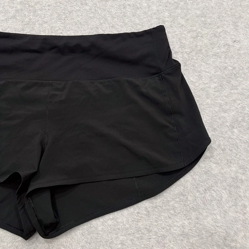 Lululemon Black Speed Up Short High Rise 2.5